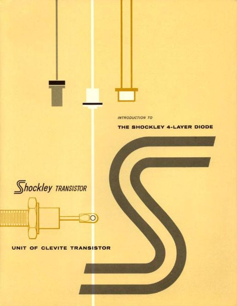 Brochure cover for Shockley 4-Layer Diode. Circa 1960.