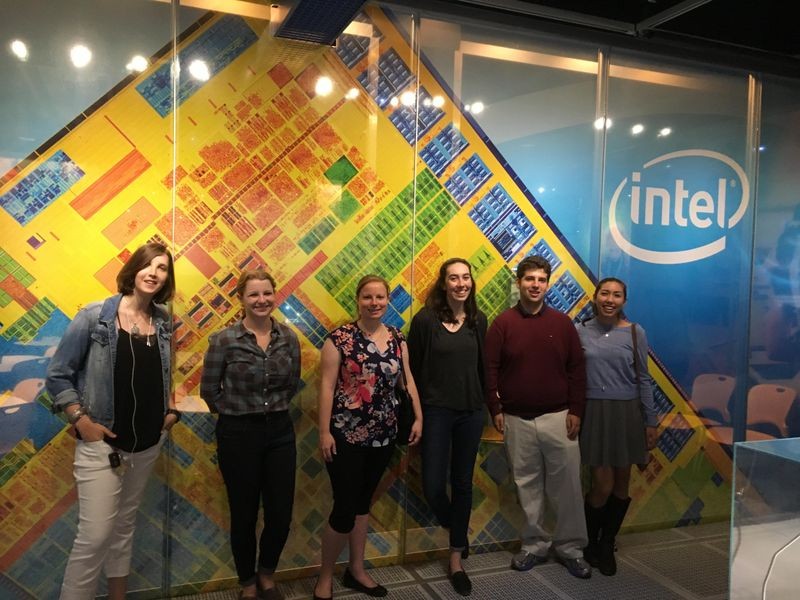 The six of us interns took a field trip to the Intel Museum. Not only was it a fun bonding experience, but it was an opportunity for the Tours project team to get a better idea of how other tech-focused museums design their tours, so we could improve on ours.