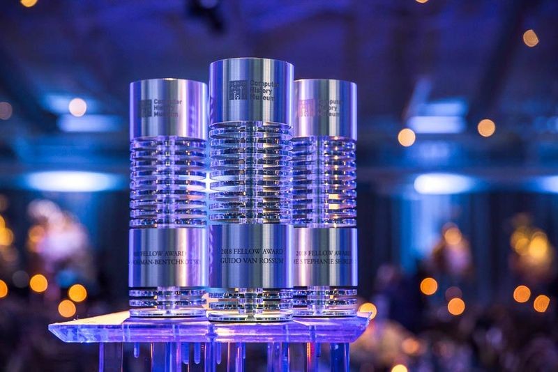 The 2018 Fellow Awards took place at the Computer History Museum on April 28, 2018, and honored Dov-Frohman-Bentchkowsky, Dame Stephanie Shirley CH, and Guido van Rossum for their extraordinary contributions to the fields of computing and technology.