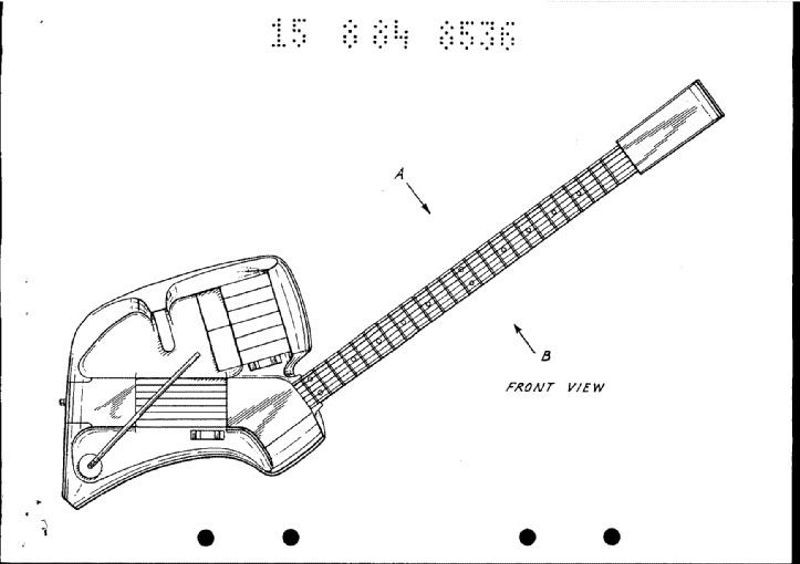 SynthAxe design drawing, ca 1984