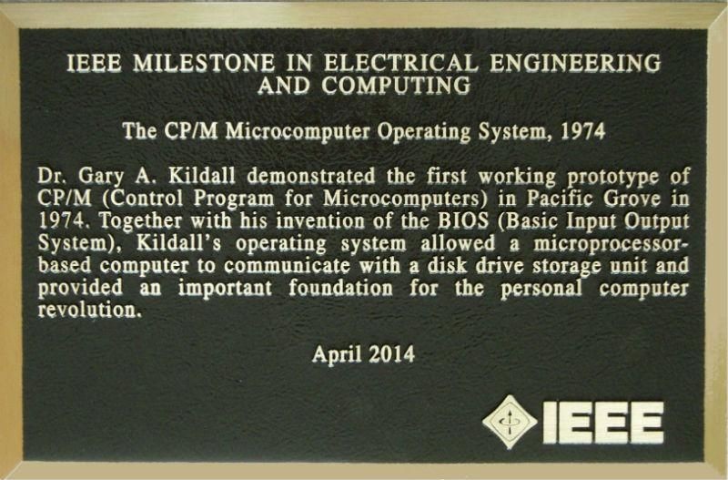 IEEE Milestone plaque installed outside 801 Lighthouse Avenue, Pacific Grove, CA