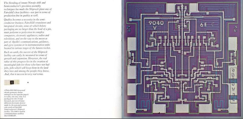 Figure 5: Fairchild 9040 integrated circuit used in communications satellites like COMSAT.