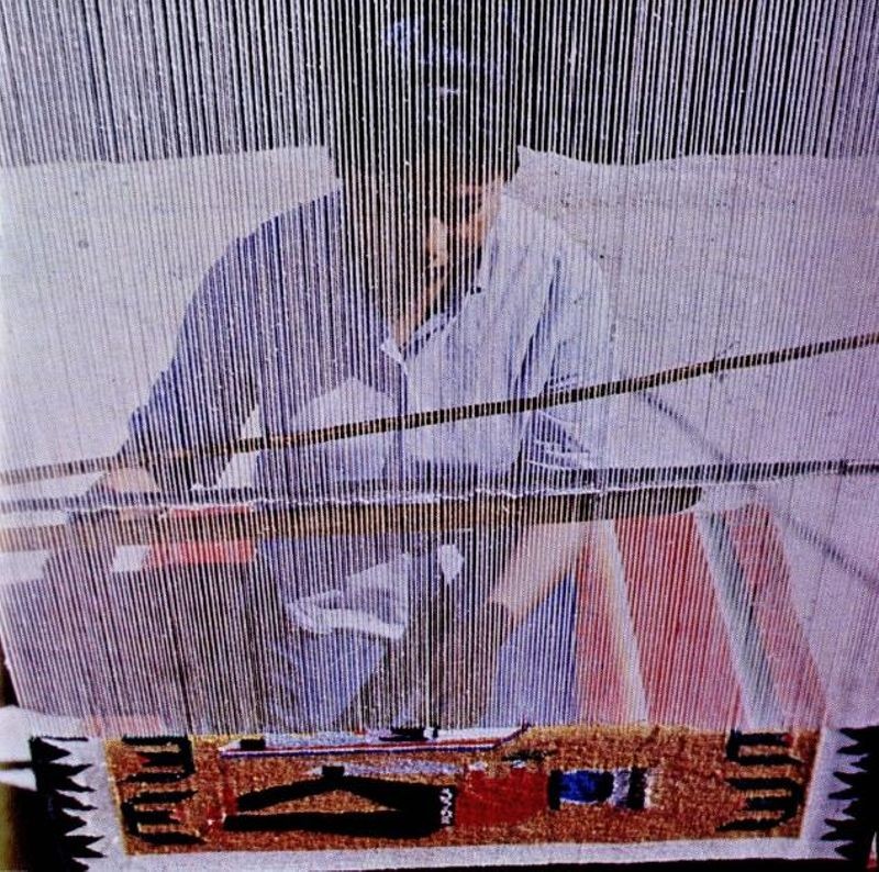 Figure 4: Navajo woman weaving