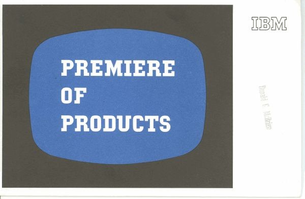 Premiere of Products