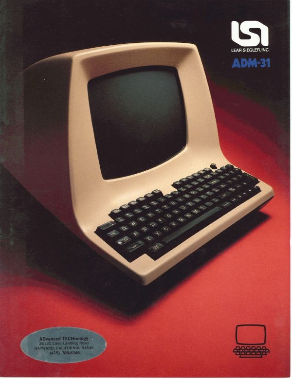 The ADM-31. A terminal far too smart to be considered Dumb.