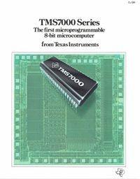 TMS700 Series: the First Microprogrammable 8-bit Microcomputer from Texas   Instruments