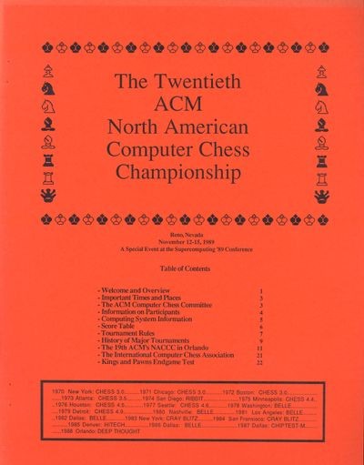 The Twentieth ACM North American Computer Chess Championship