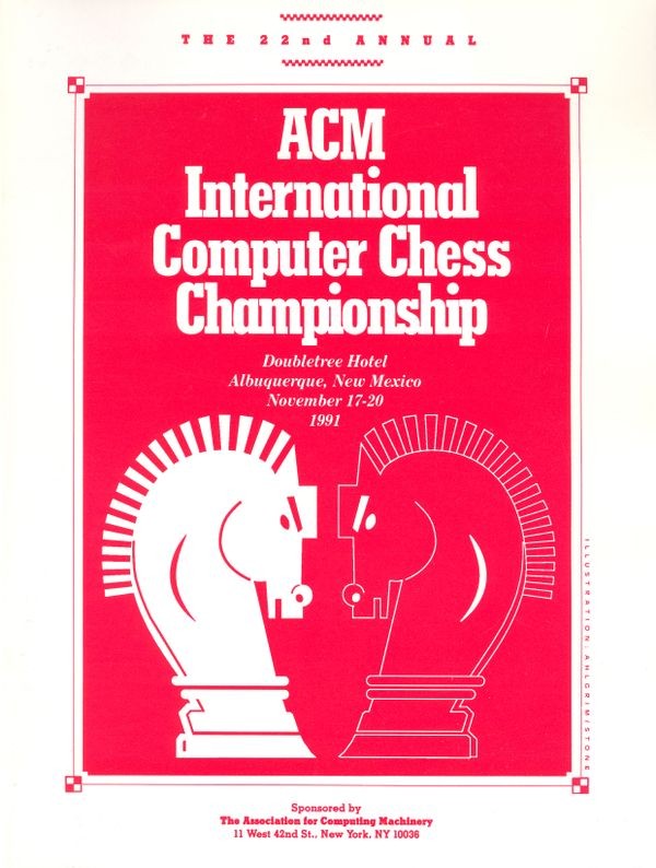 The 22nd ACM International Computer Chess Championship program cover - Mastering the Game - Computer History Museum - 웹