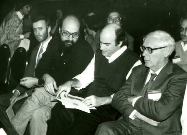 Beal, Thompson, Newborn, and Botvinnik at 4th World Computer Chess Championship in New York City, New York