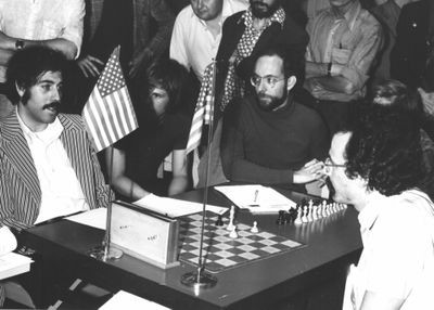Slate, Swartz, and Rubin at 1st World Chess Championship in Stockholm
