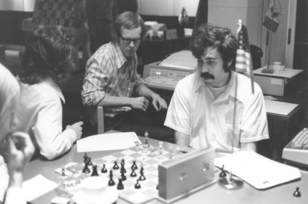 Hansen, Perry and Slate at 1st World Computer Chess Championship in Stockholm