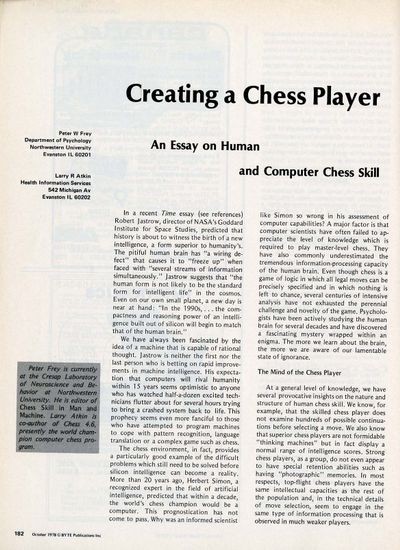 Creating A Chess Player