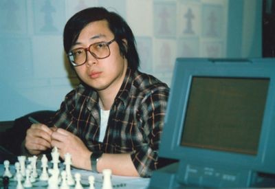 Feng-Hsiung Hsu, Deep Thought co-developer, at the 1989 World Computer Chess Championships in Edmonton, Alberta