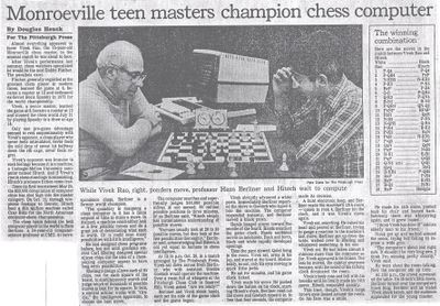 Monroeville Teen Masters Champion Chess Computer