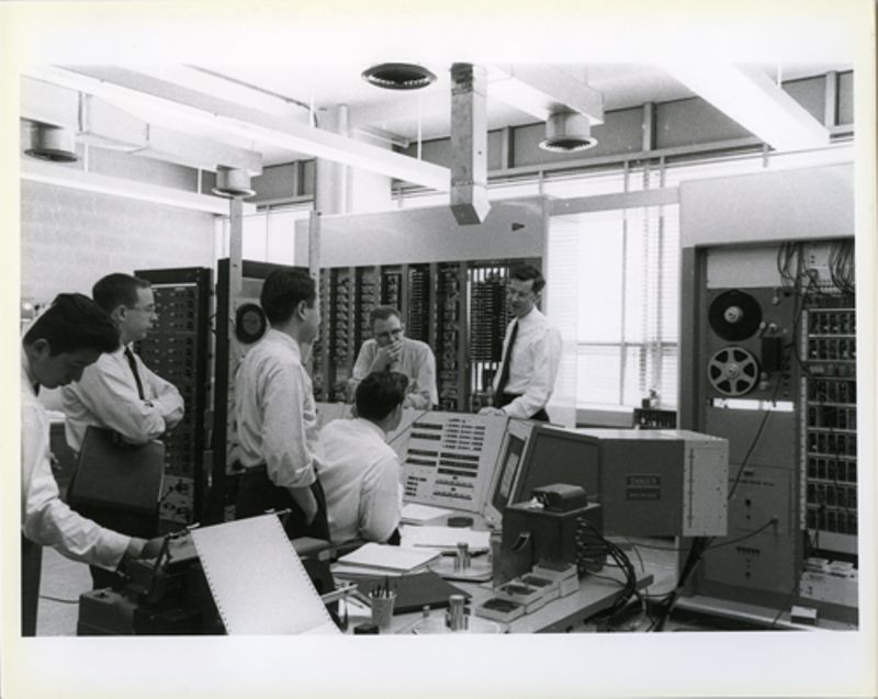 Professor Kenneth N. Stevens, Gordon Bell and the TX-0 computer at MIT