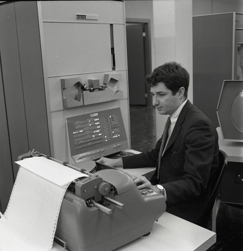 Ed Fredkin working on PDP-1