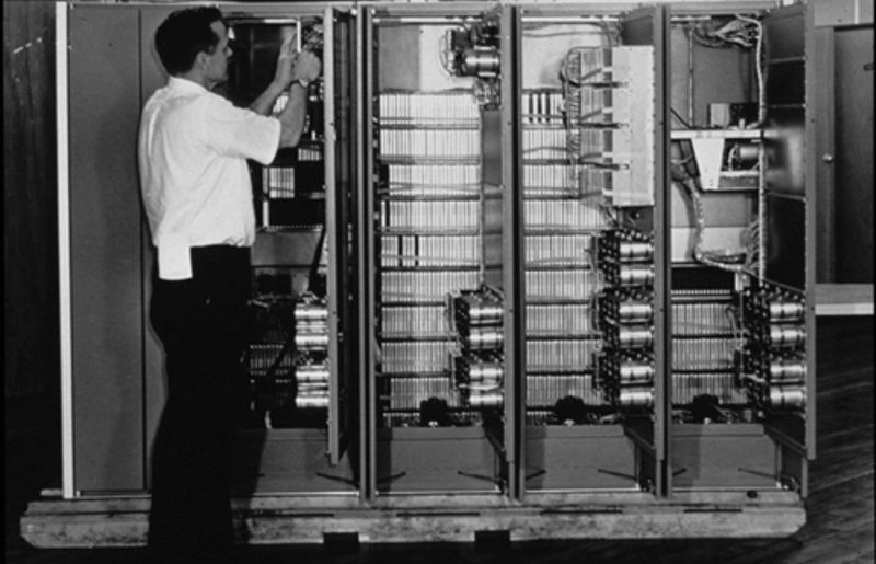 Man working on PDP-1