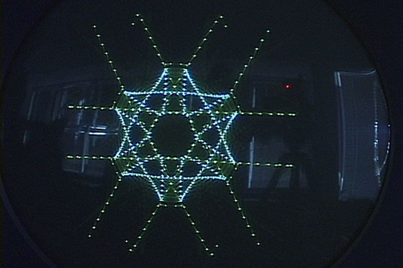 DEC PDP-1 snowflake pattern on monitor