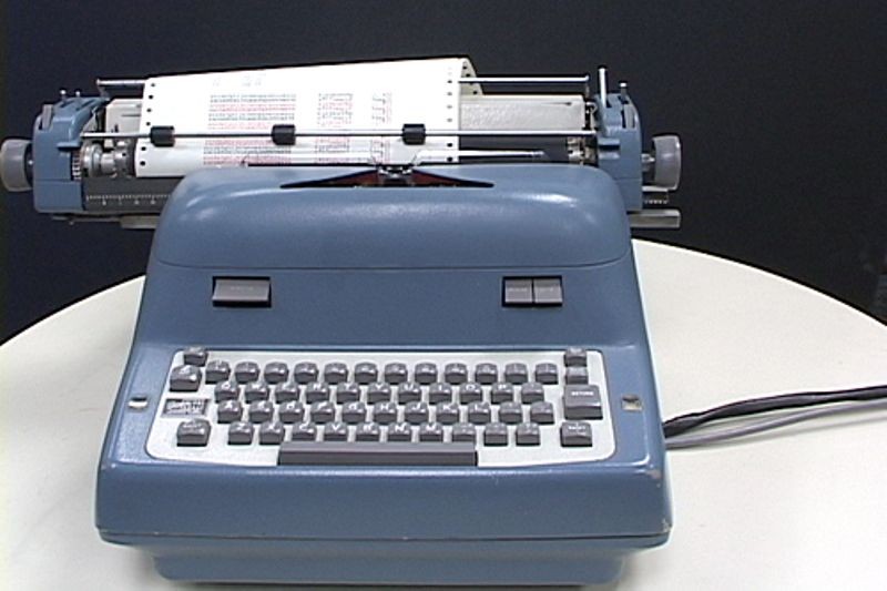 DEC PDP-1 Soroban restored typewriter