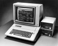 Apple IIe running VisiCalc