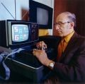 Odyssey and Brown Box designer Ralph Baer in his lab