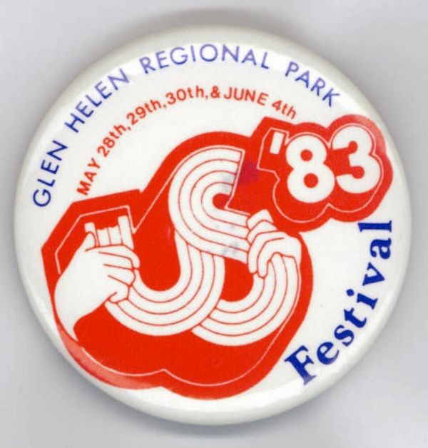 Button from the 1983 US Festival