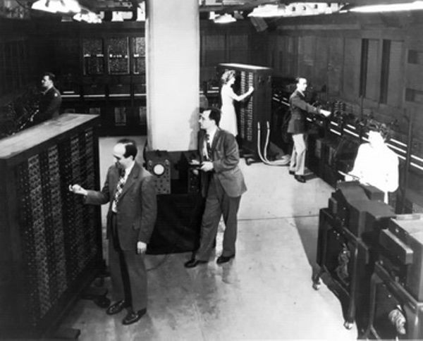 Eckert and Mauchly with the ENIAC