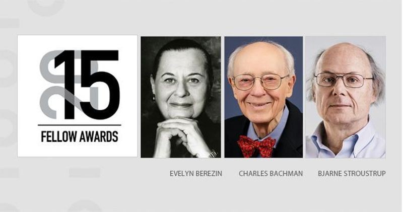 Evelyn Berezin, Charles Bachman, and Bjarne Stroustrup