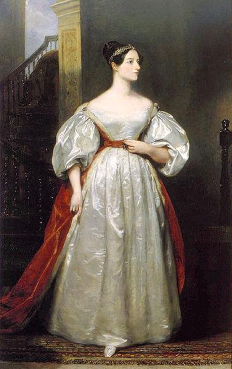 Portrait of Ada Lovelace by British painter Margaret Sarah Carpenter, 1836