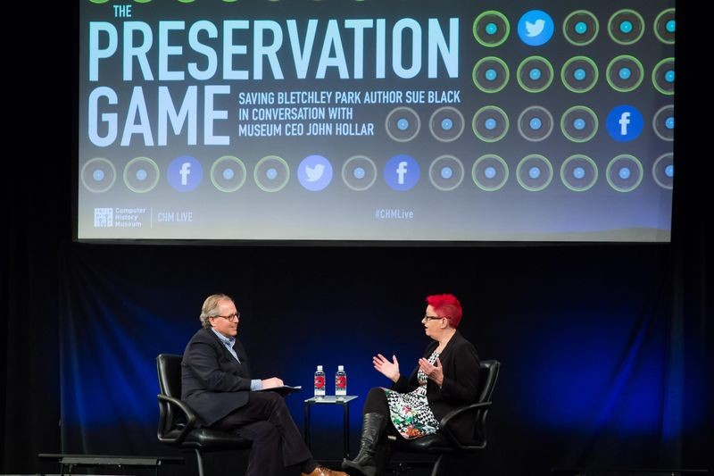 “The Preservation Game: Saving Bletchley Park Author Sue Black in Conversation with Museum CEO John Hollar,” December 7, 2016. Produced by CHM Live at the Computer History Museum.