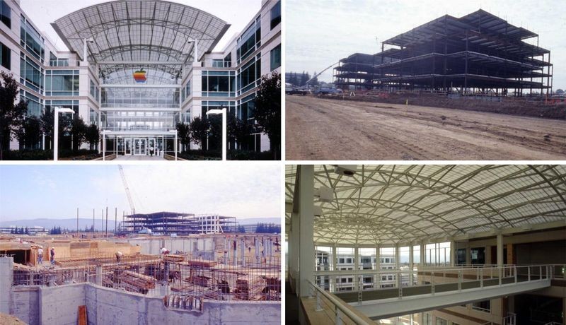 Apple Research and Development Campus, 856,000 square feet, 1993
Architect: Hellmuth, Obata + Kassabuam, Inc; BAR Architects(interior) and Gensler Architecture and Design (interior)
Photographer: Marvin Wax
© R&S limited; Courtesy of Kenneth G. Sletten
