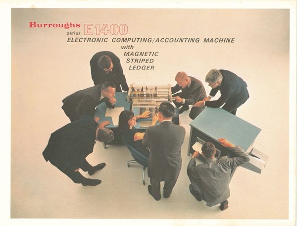 Burroughs Series E 1400 Electronic Computing/ Accounting Machine with   Magnetic Striped Ledger