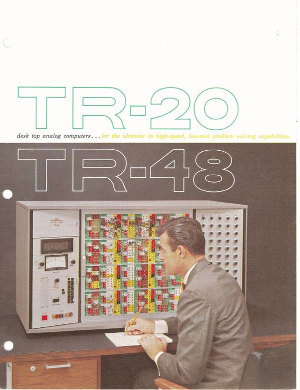 TR-24, TR-48 Desk Top Analog Computers...for the Ultimate in High-Speed,   Low-Cost Problem Solving Capabilities