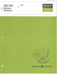 GE-115 system software