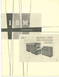IBM Presents the 650 Magnetic Drum Data Processing Machine