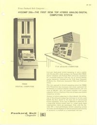 HYCOMP 250---The first desk top hybrid analog/digital computing system