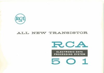 All New Transistor RCA 501 Electronic Data Processing System