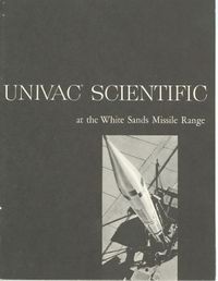 UNIVAC Scientific at the White Sands Missile Range