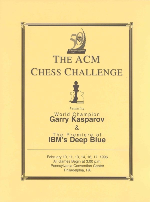 The ACM Chess Challenge Mastering the Game Computer History Museum