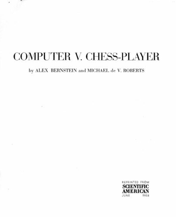 Computer V. Chess-Player
