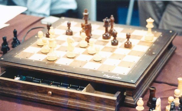 Mephisto X computer chess board at the 20th ACM North American Computer Chess Championship in Reno, Nevada