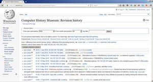 &rdquo;Computer History Museum&rdquo; revision history