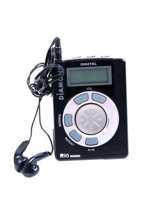 Rio PMP300 player and ear phones, 1998