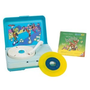Walt Disney's Bambi storybook recording, 1940sErtl Company child's record player, 1960s