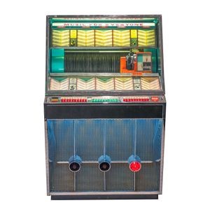 Seeburg model 201 jukebox, ca. 1958, The Pontiac Grill, Santa Cruz, California (original location)