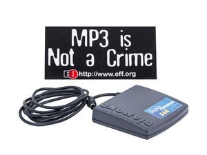 MP3 bumper stickerSupra 56K modem, ca. 2000