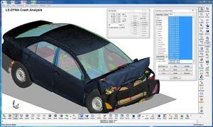 Car crash simulation using LS-DYNA software, 2016
