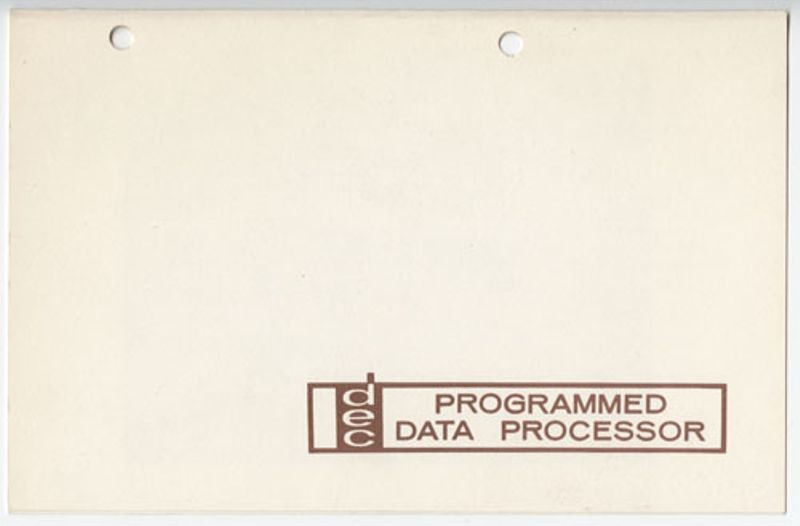 DEC Programmed Data Processor