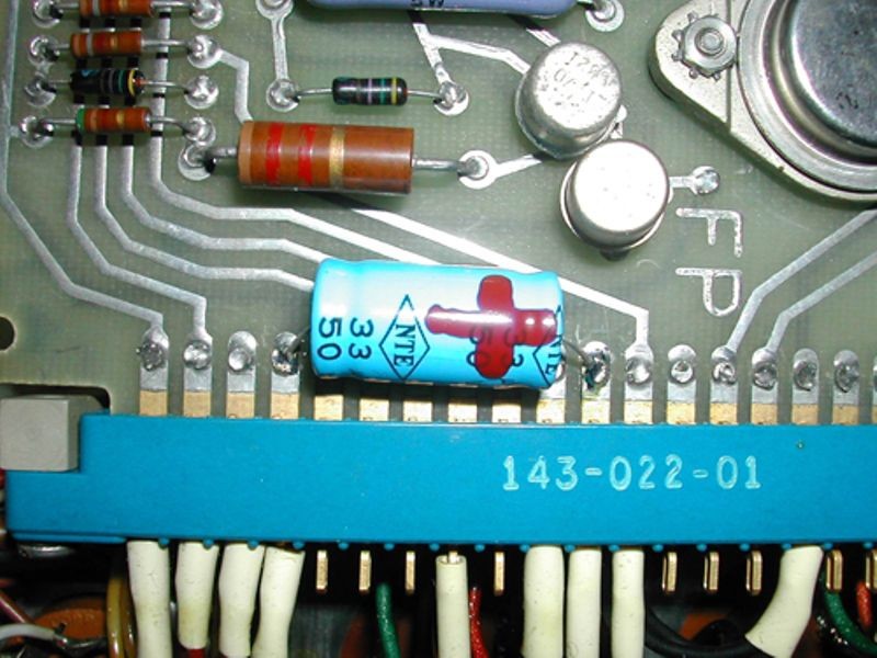 New 30uf capacitor replacement by the DEC PDP-1 restoration team