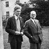 Nevill Mott (left) with Francis Simon, circa 1938